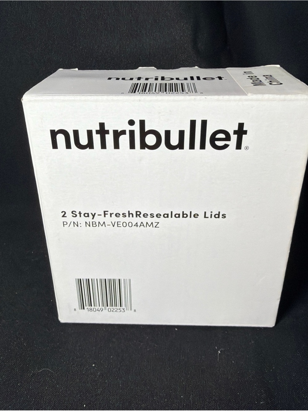 Nutribullet - 2 Stay-Fresh Resealable Lids P/N: NBM-VE004AMZ Gray